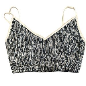 Lusana Women's Blue and White Smocked Top size 4, new with tags